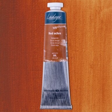 Aliejiniai dažai Ladoga 46 ml Nr.309 ochra raudona