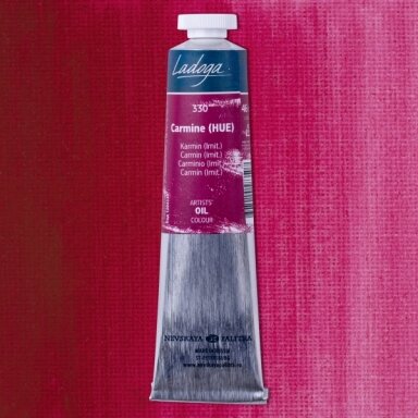 Aliejiniai dažai Ladoga 46 ml Nr.330 (Carmine) karmino raudona