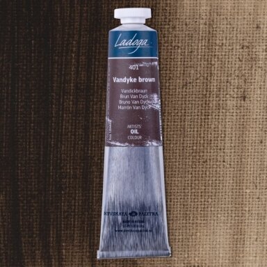 Aliejiniai dažai Ladoga 46 ml Nr.401 Van-Dyke ruda