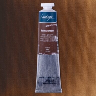 Aliejiniai dažai Ladoga 46 ml Nr.408 umbra deginta