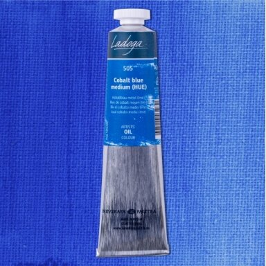 Aliejiniai dažai Ladoga 46 ml Nr.505 kobaltas mėlynas vidutinis