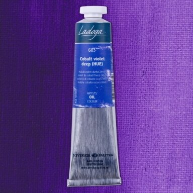 Aliejiniai dažai Ladoga 46 ml Nr.603 kobaltas tamsiai violetinis