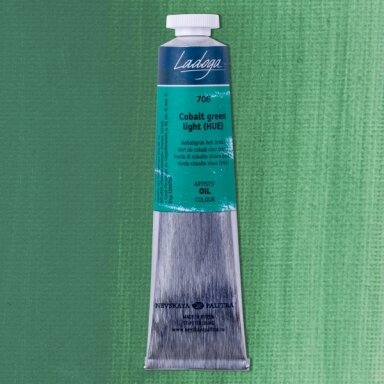 Aliejiniai dažai Ladoga 46 ml Nr.706 kobaltas šviesiai žalias