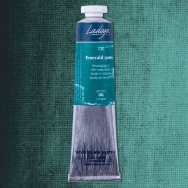 Aliejiniai dažai Ladoga 46 ml Nr.720 smaragdo spalvos