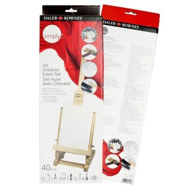 Daler Rowney Simply Oil Creative Easel Set 40 pcs Daler Rowney Simply Oil Creative Easel Set 40 pcs