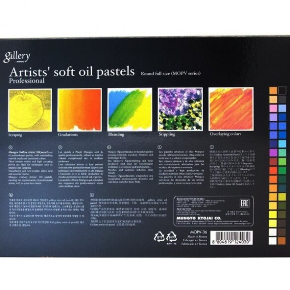 Oil pastel set Mungyo 36 pcs 1