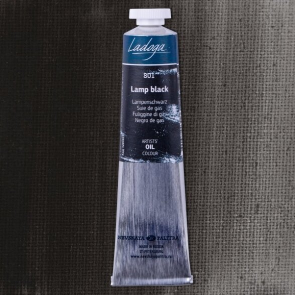 Aliejiniai dažai Ladoga 46 ml Nr.801 dujiniai suodžiai Aliejiniai dažai Ladoga 46 ml Nr.801 dujiniai suodžiai
