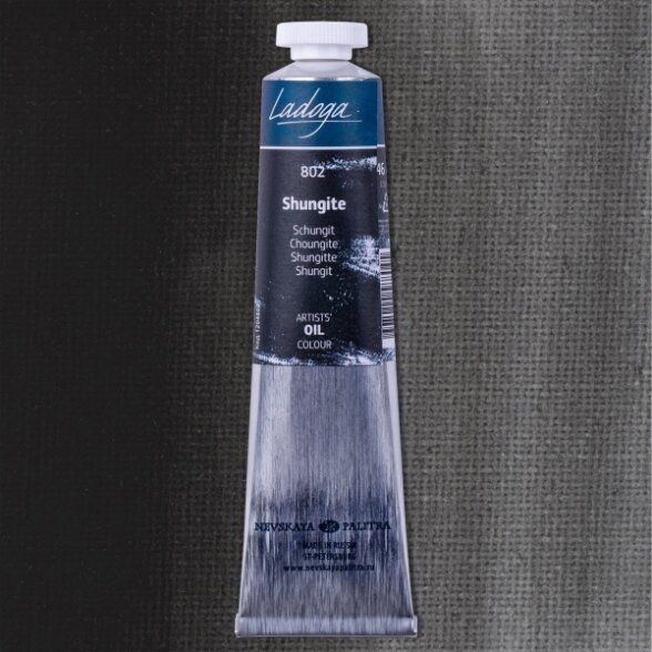 Aliejiniai dažai Ladoga 46 ml Nr.802 šungit Aliejiniai dažai Ladoga 46 ml Nr.802 šungit