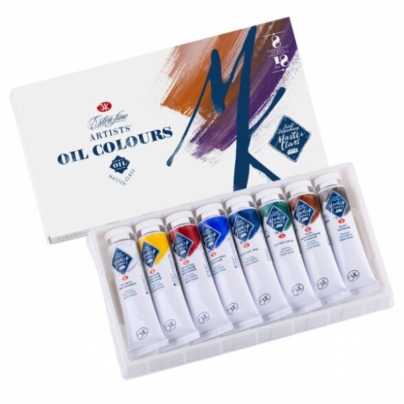 Oil artists' colours set "Master-Class" 8 colours in 18 ml tubes, cardboard box 1