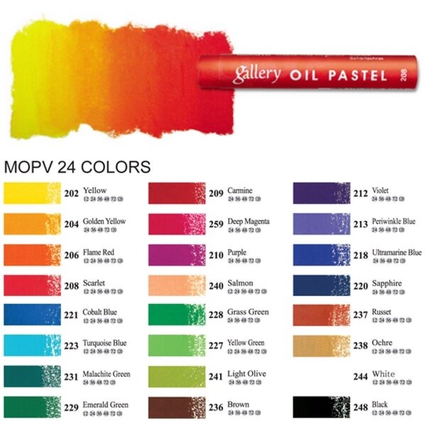 Oil pastel set Mungyo Gallery artists 24 pcs 2 Oil pastel set Mungyo Gallery artists 24 pcs 2