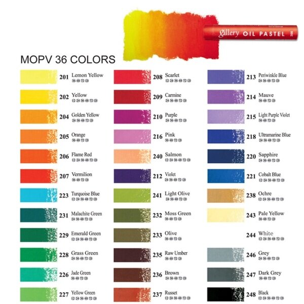 Oil pastel set Mungyo 36 pcs 2 Oil pastel set Mungyo 36 pcs 2