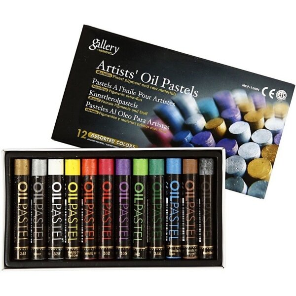 Oil pastel Mtallic set Mungyo 12 pcs Oil pastel Mtallic set Mungyo 12 pcs