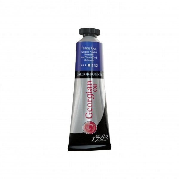 Aliejiniai dažai Daler-Rowney Georgian 38 ml Cyan (mėlyna)