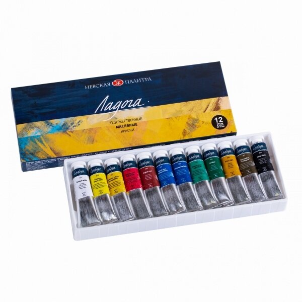 Aliejiniai dažai Ladoga 12x18 ml 1 Aliejiniai dažai Ladoga 12x18 ml 1
