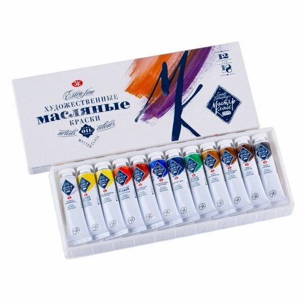 Мастер-Класс Набор масло картон, 12 шт х18 мл 1 Мастер-Класс Набор масло картон, 12 шт х18 мл 1
