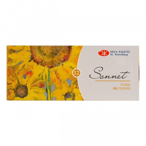 Aliejinių dažų rinkinys Sonnet 12x10 ml Aliejinių dažų rinkinys Sonnet 12x10 ml