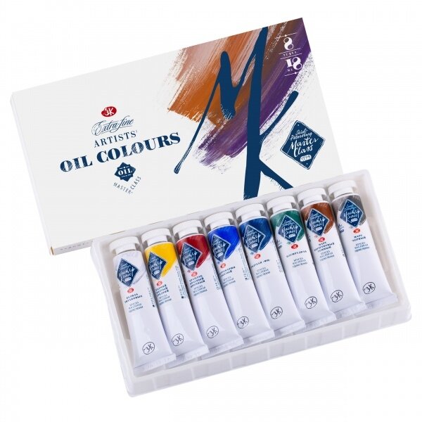 Oil artists' colours set "Master-Class" 8 colours in 18 ml tubes, cardboard box 1