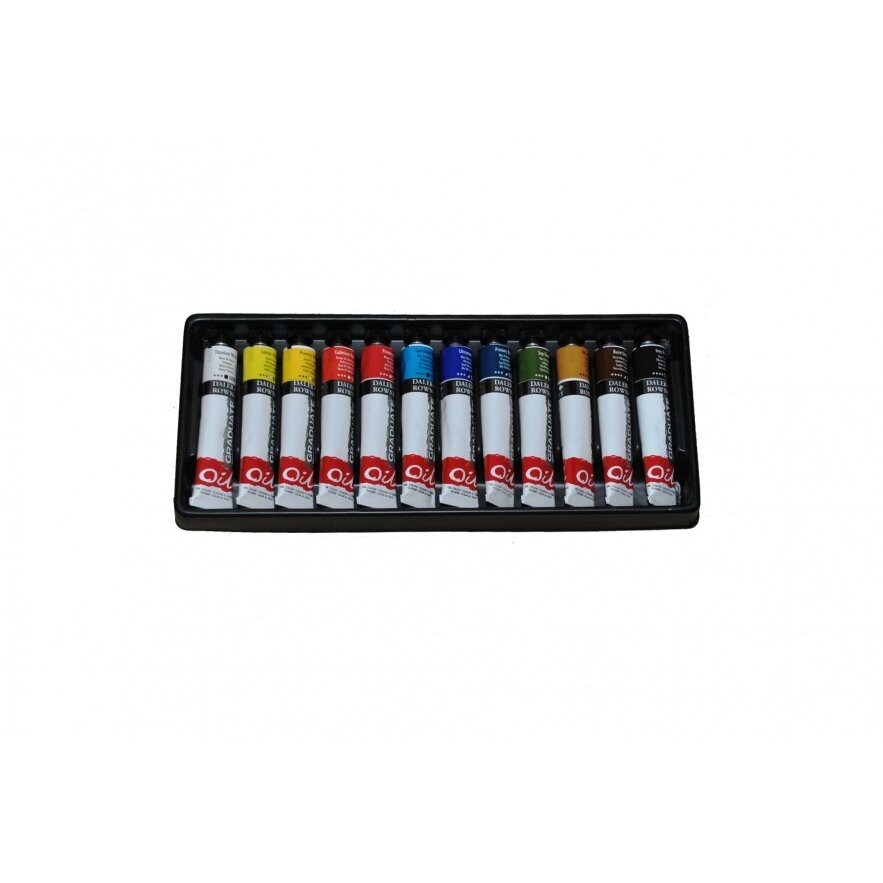 Aliejinių dažų rinkinys Daler-Rowney Graduate Oil, 12 spalvų po 22 ml 1 Aliejinių dažų rinkinys Daler-Rowney Graduate Oil, 12 spalvų po 22 ml 1