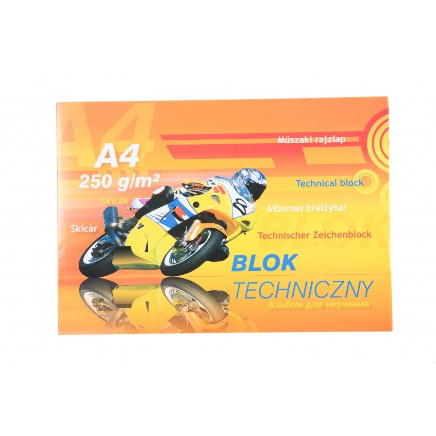 Albumas braižybai Kreska A4 10 lapų 250 g/m2