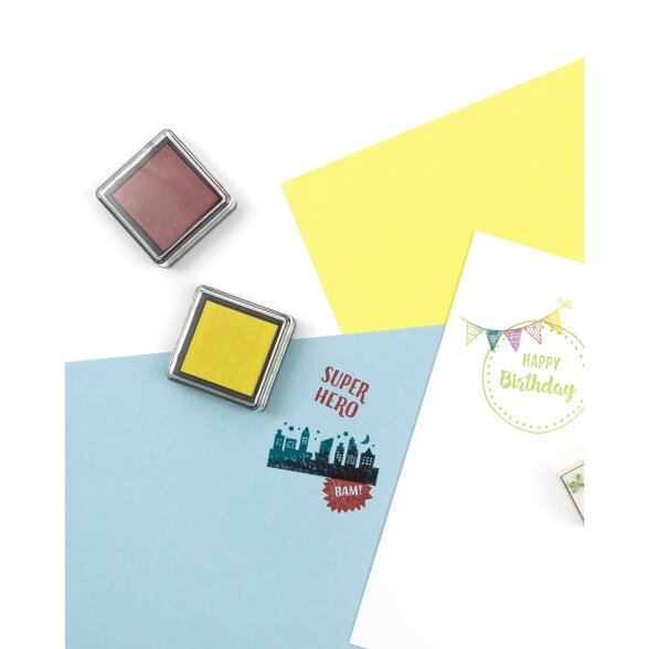 Ink pads BASIC, 6 pieces in assorted colours 1