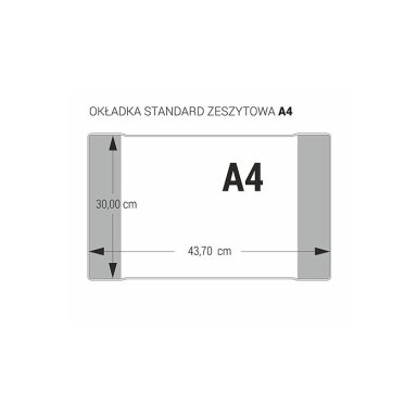 Cover for notebooks Biurfol A4 with colored edge (25 pcs in a bag) OZK-02 Cover for notebooks Biurfol A4 with colored edge (25 pcs in a bag) OZK-02