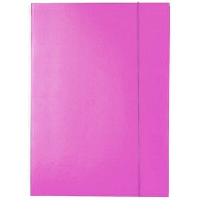 Cardboard folder Kreska A4 with elastic rose Cardboard folder Kreska A4 with elastic rose