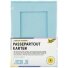Passepartouts 220g/m², 10,5x15cm, rectangular cut, 5 cards&envelopes, sky blue