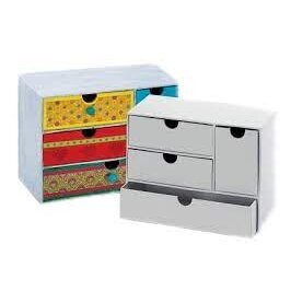 Cardboard Box "Commode wide", 1 piece, white