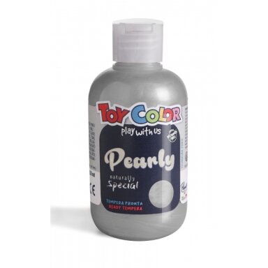 Guašas Toy Color 250 ml puikiai plaunamas perlamutro baltos spalvos Guašas Toy Color 250 ml puikiai plaunamas perlamutro baltos spalvos