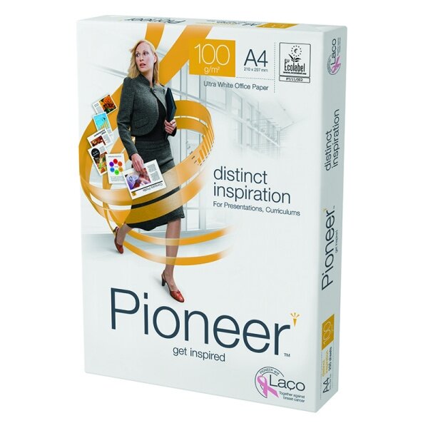 Biuro popierius PIONEER A4 100 g/m2 250 lapų Biuro popierius PIONEER A4 100 g/m2 250 lapų