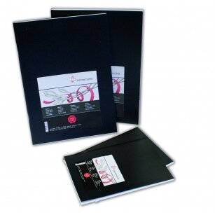 Bloknotas eskizams Sketch Booklet Black A5, 20 l, popierius 140gsm