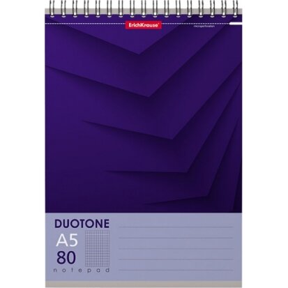 Блокнот на спирали ErichKrause Duotone Next, А5, 80 листов, клетка, микроперфорация 10 Блокнот на спирали ErichKrause Duotone Next, А5, 80 листов, клетка, микроперфорация 10