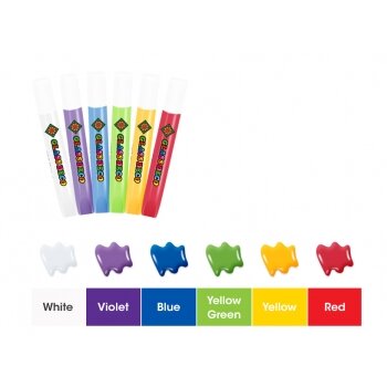 Amos Sun Deco Stained-Glass Paints Kit Princess 6x10.5 ml with 18 suncatchers 3