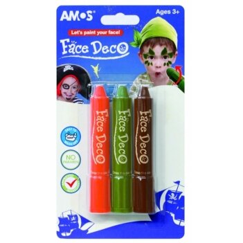 Dažai veidui Amos Face Deco 3 sp.