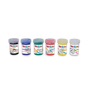 Dažai piešimui pirštais Toy Color 6x25 ml Dažai piešimui pirštais Toy Color 6x25 ml