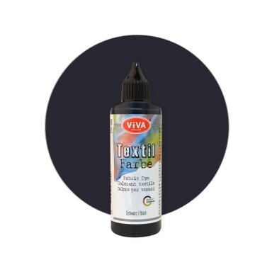 Краска для текстиля Viva Decor 90 мл черная Краска для текстиля Viva Decor 90 мл черная