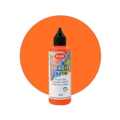 Краска для текстиля Viva Decor 90 мл оранжевая Краска для текстиля Viva Decor 90 мл оранжевая