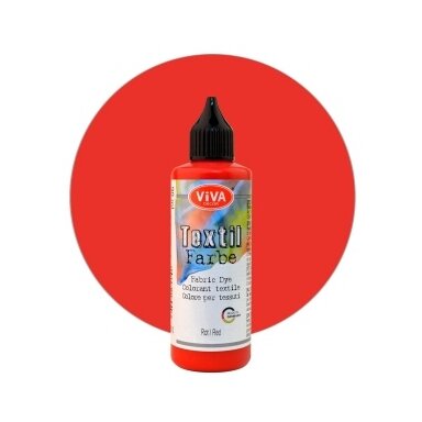 Краска для текстиля Viva Decor 90 мл красная