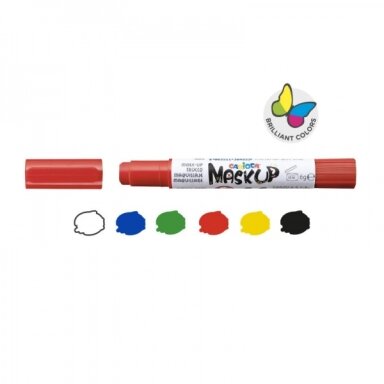 Dažai veidui Carioca Maskup 6 spalvų rinkinys Dažai veidui Carioca Maskup 6 spalvų rinkinys