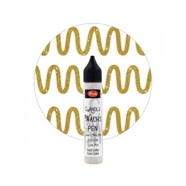 dazai-zvakems-wachs-pen-gliter-28-ml-aukso-sp-nr911 dazai-zvakems-wachs-pen-gliter-28-ml-aukso-sp-nr911