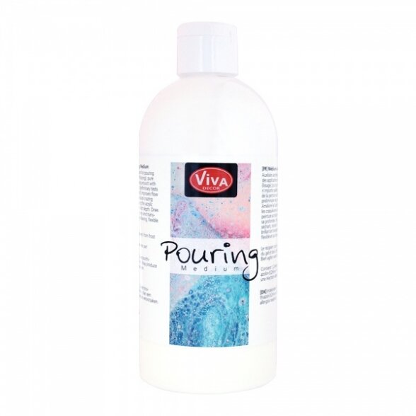 Медиум для акриловых красок Pouring Medium, 500 мл, Viva Decor
