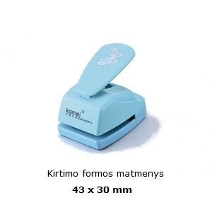 Dekoratyvinis skylamušis "Drugelis-5" iškarpa 55mm 2