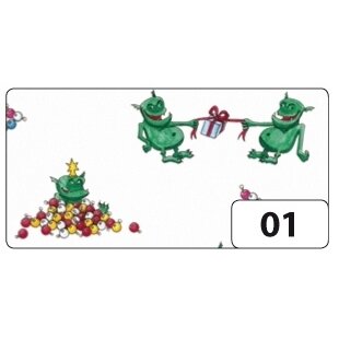 Прозрачная бумага X-MAS TROLL 115 г / м², 23x33см, 5 листов, в ассортименте