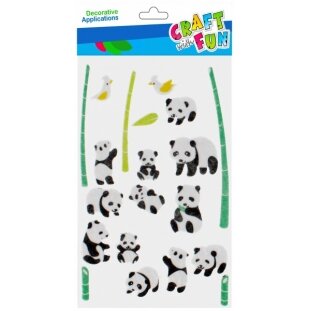 Dekorativiniai lipdukai iš veltinio "Panda" CRAFT-FUN Dekorativiniai lipdukai iš veltinio "Panda" CRAFT-FUN