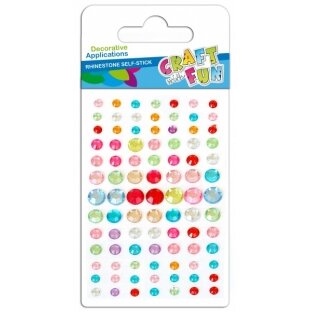 Dekoratyviniai kristalai-lipdukai CRAFT-FUN įvairių spalvų 91 vnt. Dekoratyviniai kristalai-lipdukai CRAFT-FUN įvairių spalvų 91 vnt.