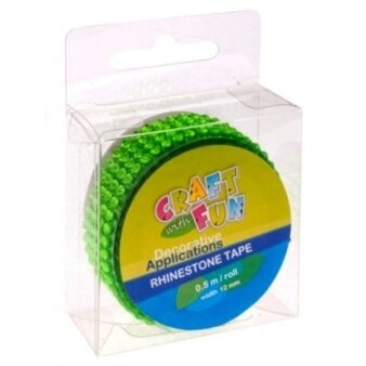 Dekoratyvinė lipni kristalų juostelė 12 mm x 0,5 m CRAFT-FUN 3