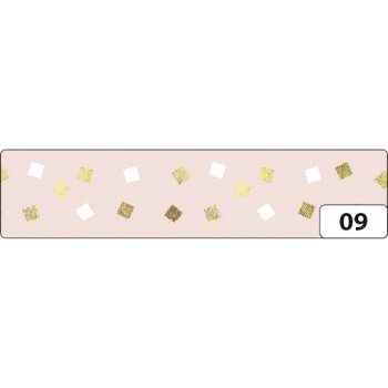 Dekoratyvinė lipni juostelė iš ryžių popieriaus Folia Washi-Tape 15mmx5m "HOTFOIL SILVER" Nr.9 Dekoratyvinė lipni juostelė iš ryžių popieriaus Folia Washi-Tape 15mmx5m "HOTFOIL SILVER" Nr.9
