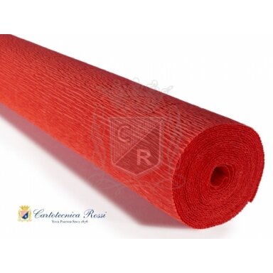 Бумага креповая флористическая 50cmx2,5m 180 g/m2 Nr.618 Deep Orange Red