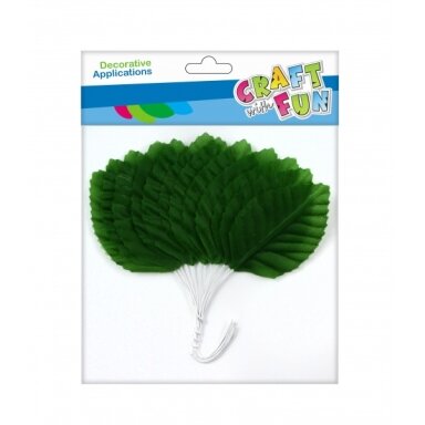 Dekoracija "Lapai" 5,5 cm 12 vnt. CRAFT-FUN Dekoracija "Lapai" 5,5 cm 12 vnt. CRAFT-FUN