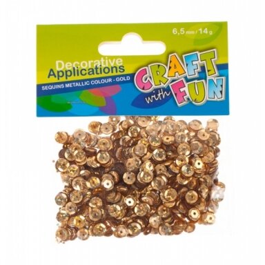 Dekoracija "Rutuliukai" aukso spalvos CRAFT-FUN